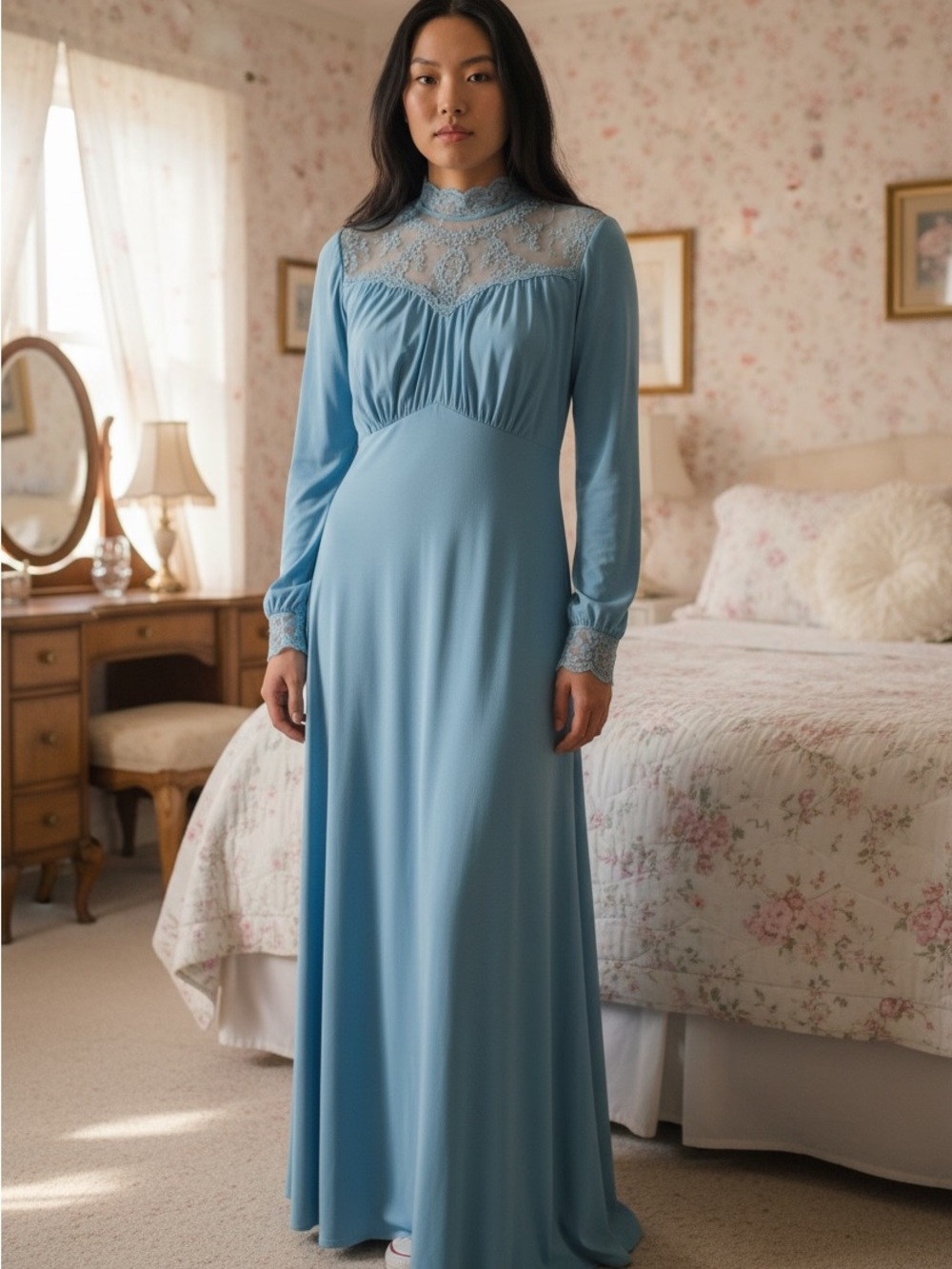 Vintage 60s Blue Dress